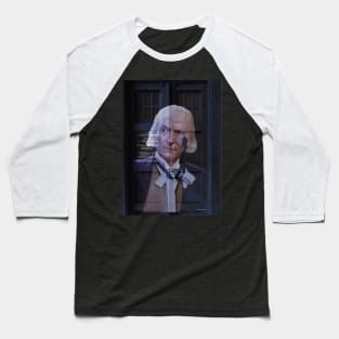 The 1st Doctor and His Tardis Baseball T-Shirt